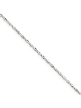 Bonyak Jewelry Sterling Silver 10inch Solid Polished 3-Dimensional Shell Anklet Bonyak Jewelry Sterling Silver 10inch Solid Polished 3-Dimensional Shell Anklet